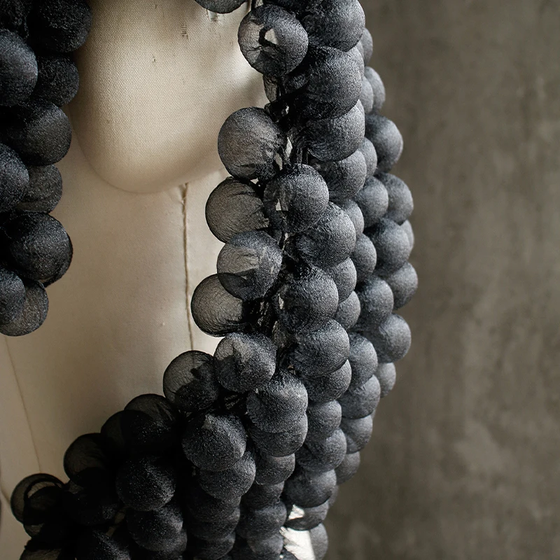 85X20Cm 3D 퍼프 텍스처 원단, 드레스 재킷 탑 DIY 재봉 패션 의류 공예용 열 설정 버블 원사