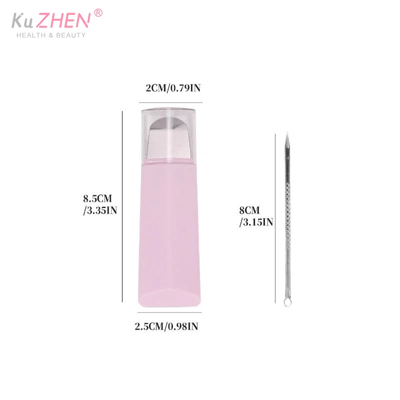 2pcs Acne Needles Blackhead Remover Skin Scrubber Spatula Pimple Acne Needle Tool Facial Pore Cleaner Skin Care Set