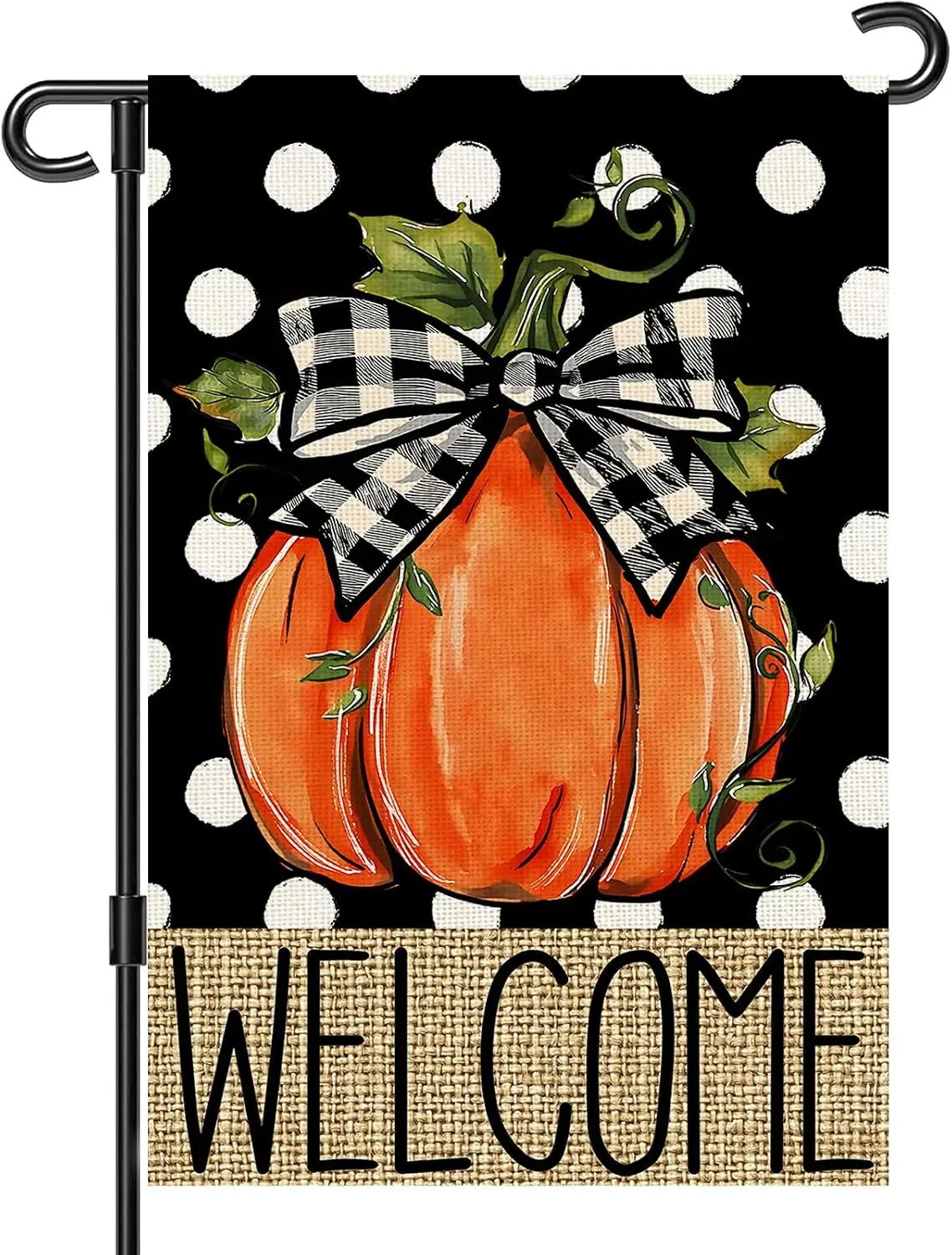 Fall Garden Flag 12x18 Inch for Outside Fall Decorations Outdoor Yard Sign Double Sided Welcome Pumpkin Banner for Thanksgiv kkz