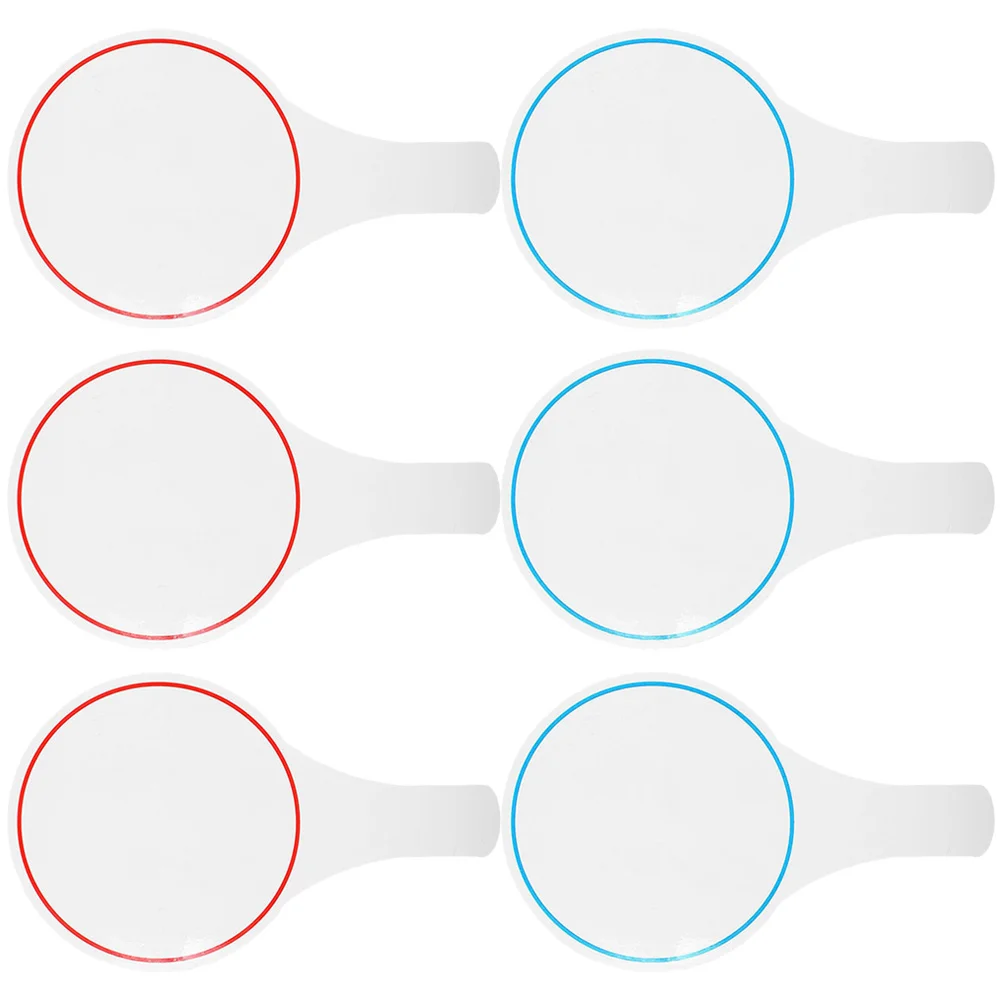 

6 Pcs Reusable Score Board Mini Handheld Portable Paddles Foam Practical White Boards