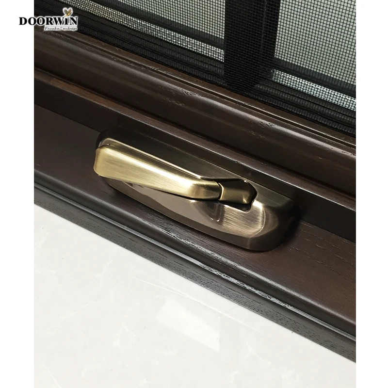 Ventana francesa de doble acristalamiento de aluminio, rotura térmica de alta calidad, Triple acristalamiento, precio barato de fábrica en América