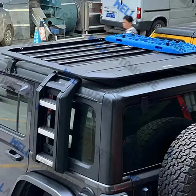 

Aluminum Roof Rack For Wragnler Basket Hard Top Cargo Carrier For Wrangler JK JL 4 Door 2007-2021