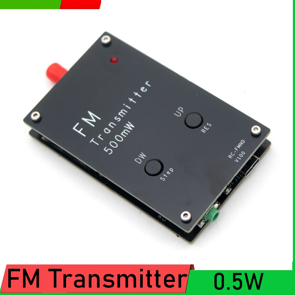 Transmissor Estéreo fm Transmissor fm 88108mhz para Transmissão de Rádio Dsp Receptor de Estação de Rádio do Campus Transmissor fm 0.5w