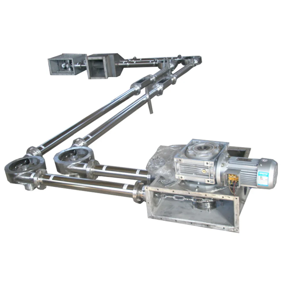 Customized Tube Chain Conveyor For Powder Material Handling Tubular Drag Chain Conveyor Tubular Conveyor For Powder And Granule
