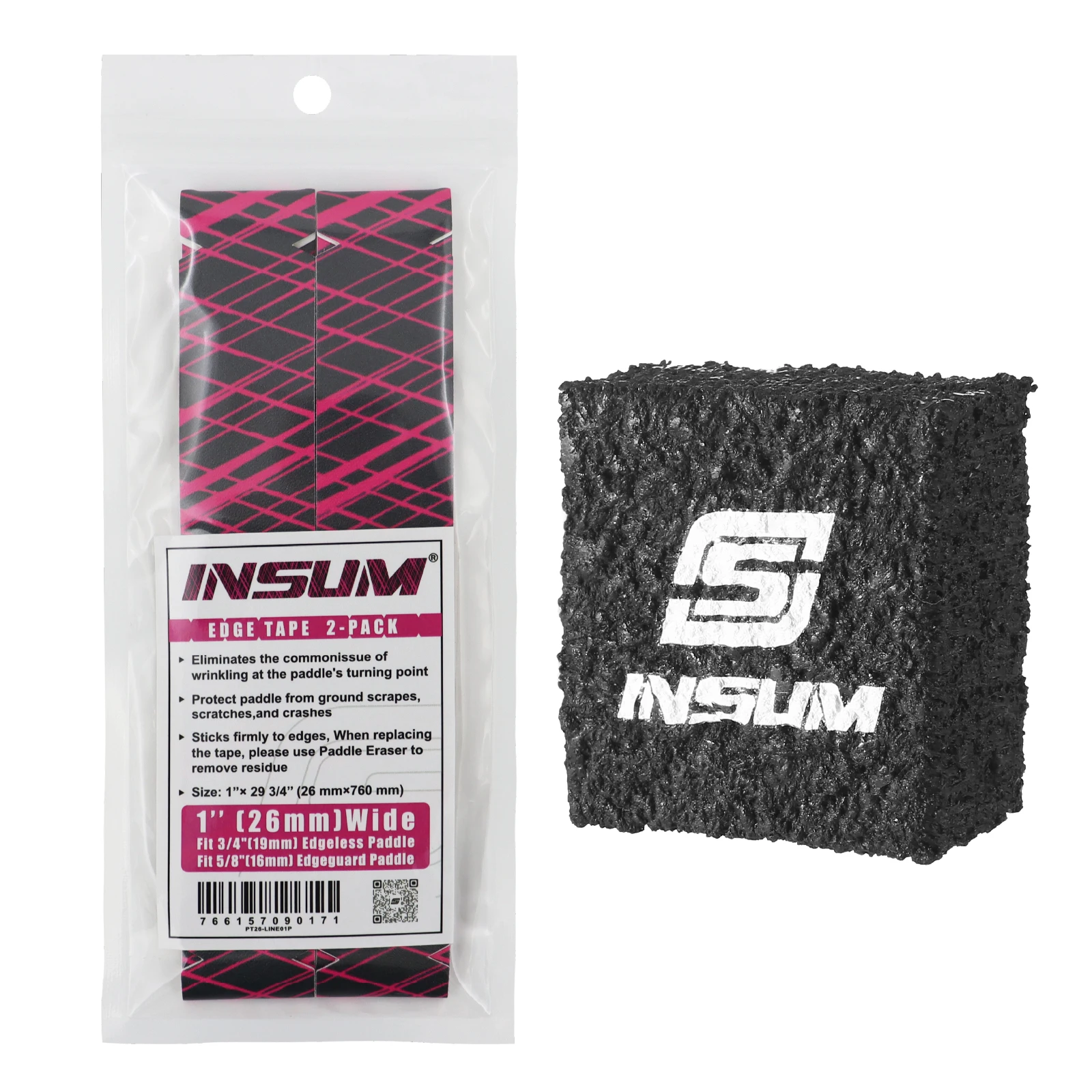 

Pickleball Racket Edge Tape With Eraser Fits Most Sizes of Pickleball Head Edge Guard Protection Tapes