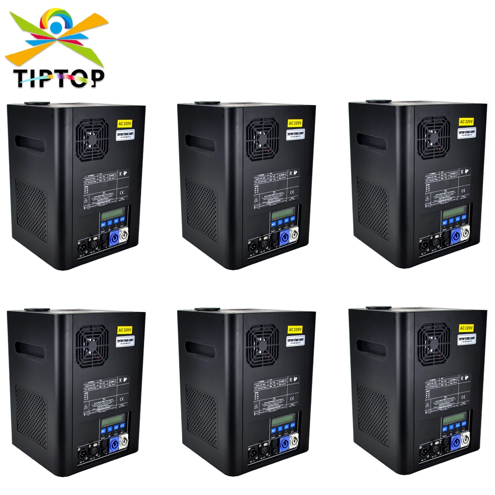 TIPTOP 6 Pack 600W Stage DMX Cold Fireworks Machine Good Quality Fast Shipping Far Distance Remote Control CE ROHS