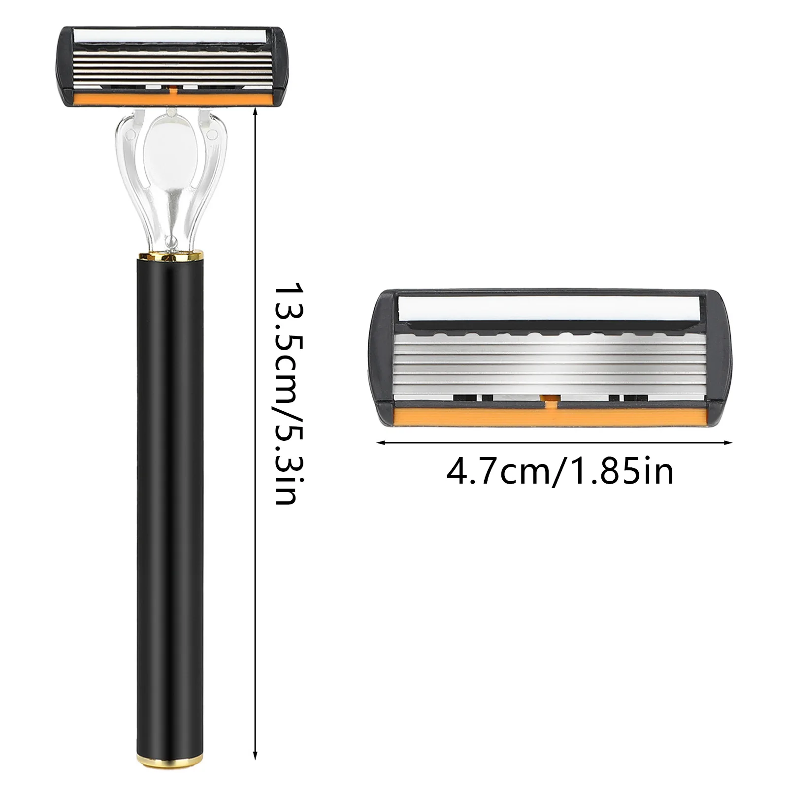 Men's Manual Shave Razor 24/36pcs Blades Set Portable Classic Stainless Steel Beard Shaver For Home Traveling Daily Face Care