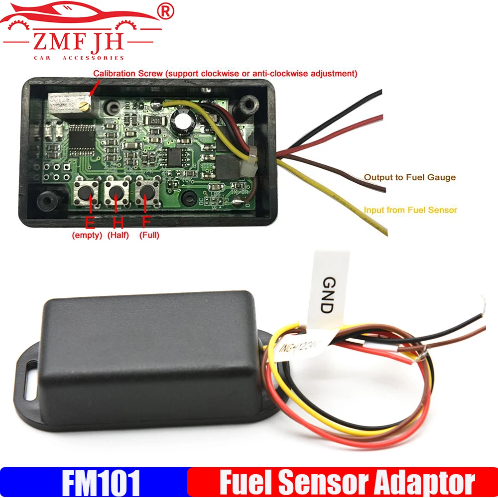 ZMFJH FM101 FUEL TANK INTERFACE Ohm Signal Convert Input Resistance Signal To Target Resistance Signal Oil Gauge Sensor Adapter