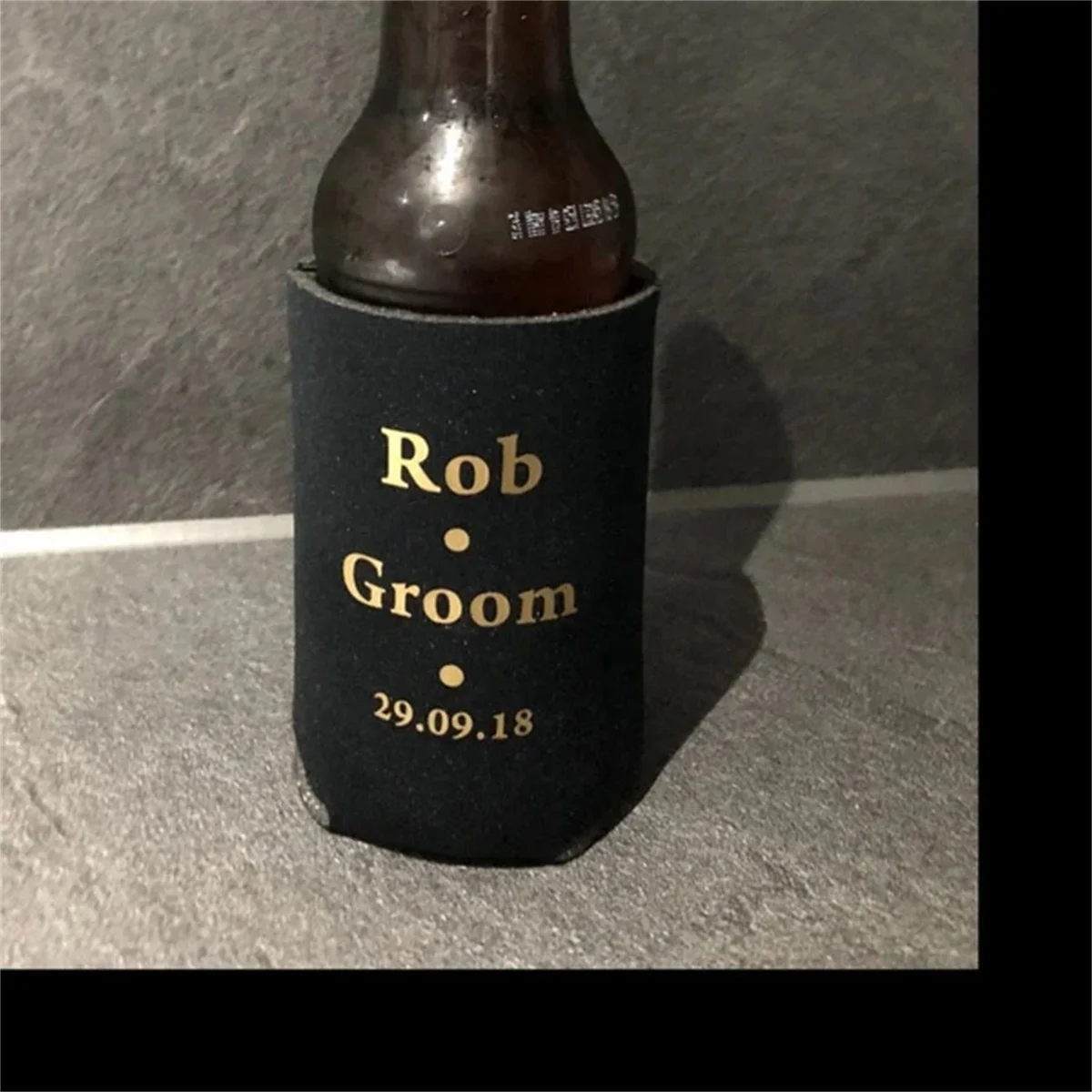 Personalised Beer Cooler Holder Custom Can Bottle Cozy Beverage Foam Cooling Sleeve Personalized Groom Bestman Wedding Drinking