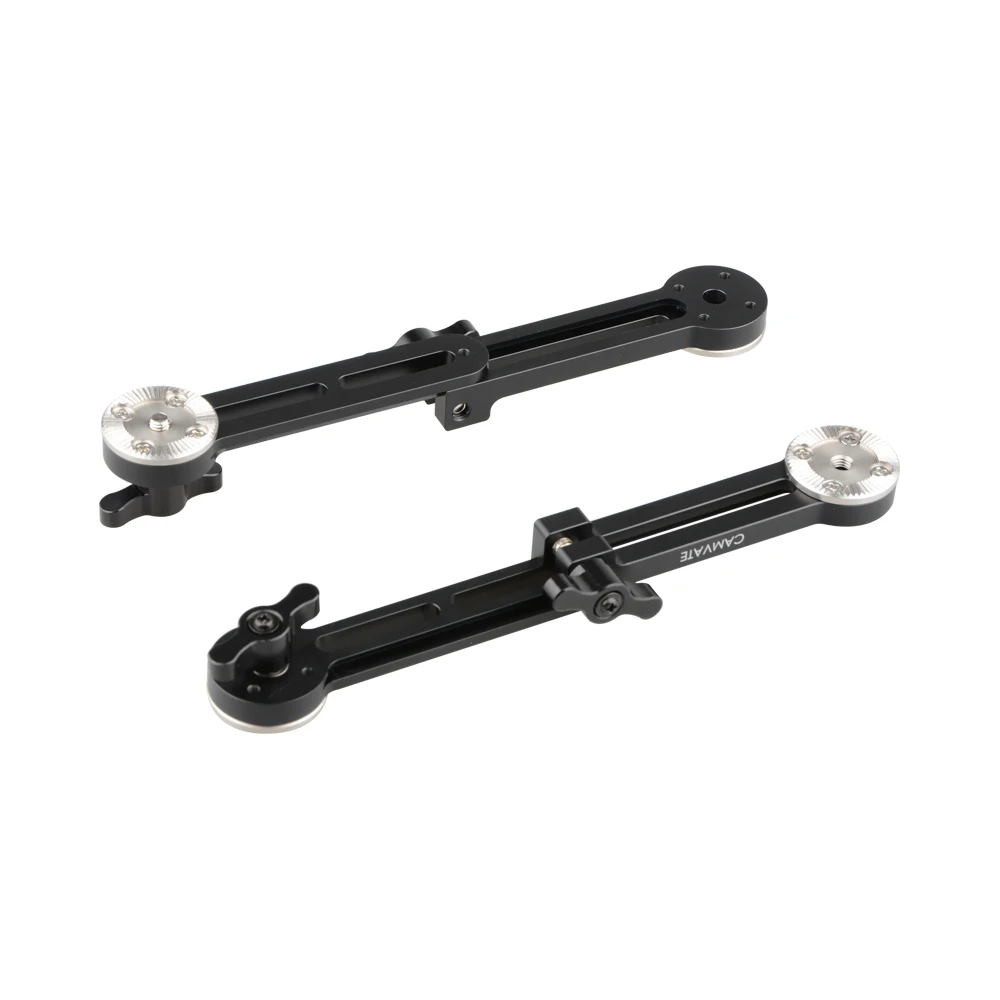 CAMVATE Adjustable Extension Arm ARRI Handle Connector With Dual ARRI Rosette M6 Mounts For DSLR Camera Shoulder Support Rig