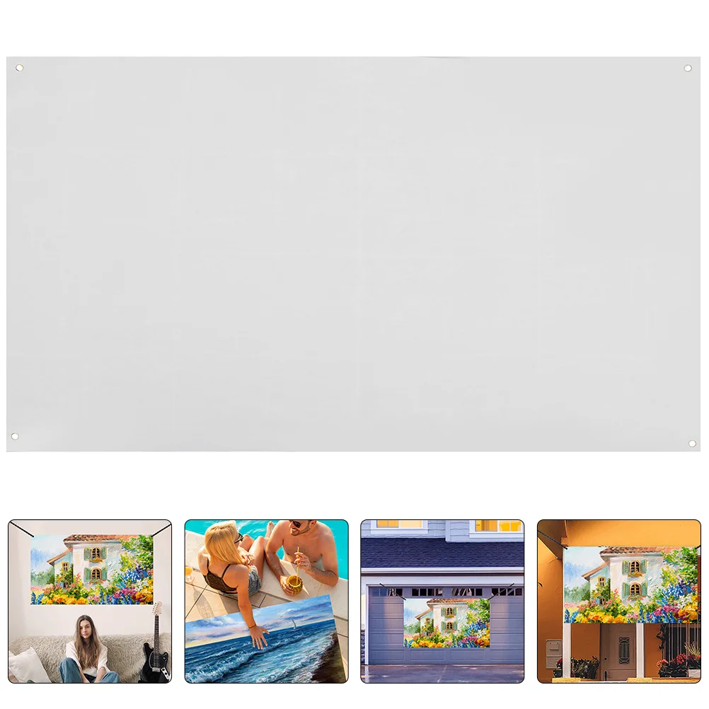

1pc Blank White Backdrop Cloth Photography Studio Wedding Birthday Shower Diy Wall Tapestry Table Cover Polyester Foldable