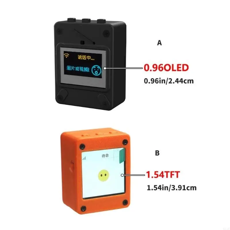 Q1JC ESP32S3N16R8 لوحة تطوير الدردشة الصوتية مع WIFI+BT5 متكامل 2.4 جيجا هرتز و الغنية 0.96in/1.54in الشاشة