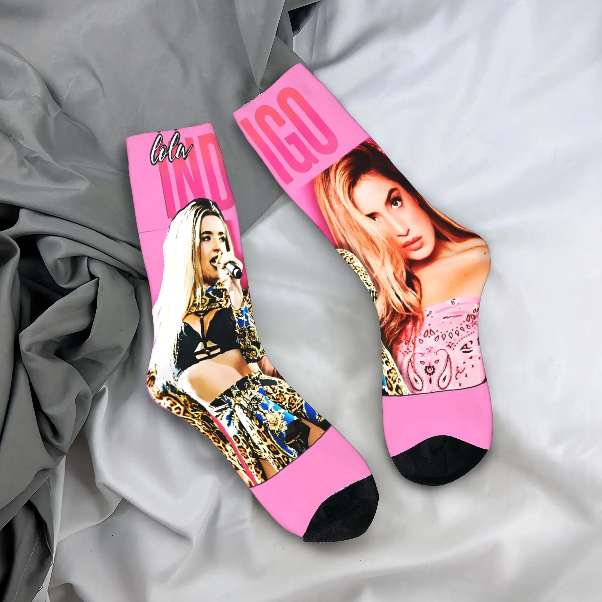 

L-Lolas I-Indigos 2025 Tour носки, современные чулки, осенние противопотные носки для взрослых и мужчин, теплые мягкие велосипедные носки с рисунком