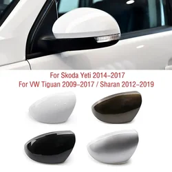 For VW Tiguan 2009-2017 Sharan 2012-2019 Car Wing Door Side Rearview Mirror Cap Shell House Cover Lid For Skoda Yeti 2014-2017