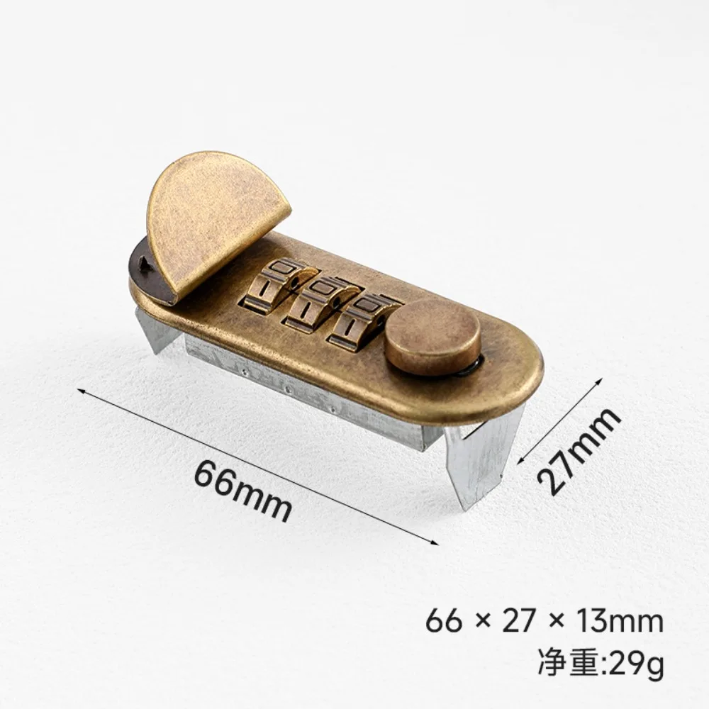 Waterproof Notepad Password Lock Durable Hardware Reusable Briefcase Lock Economic Alloy DIY Mechanism Alloy Lock
