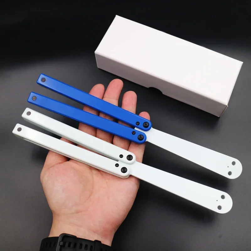 

Squiddy Series Balisong Clone Plastic Butterfly Knife Folding Free-Swinging EDC Trainer