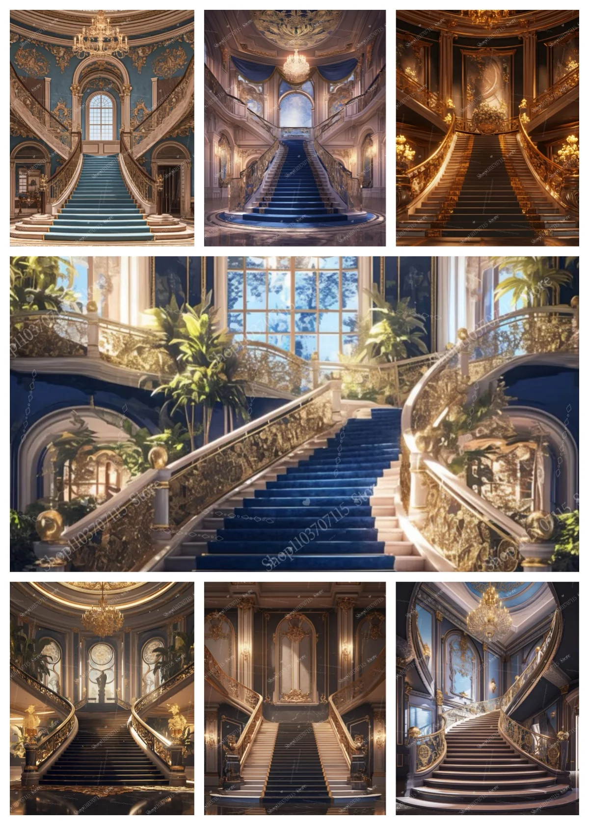 

Beauty Beast Backdrops for Photography Red Carpet Stairs Party Background Castle Palace Ballroom Wedding Backdrop Decoration