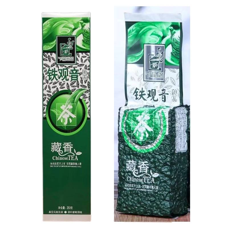Классический оригинальный китайский чайный сервиз Tikuanyin, 250 г/500 г, вакуумные пластиковые пакеты, зеленый жасминовый чай Улун, компрессионные упаковочные пакеты, бесплатно