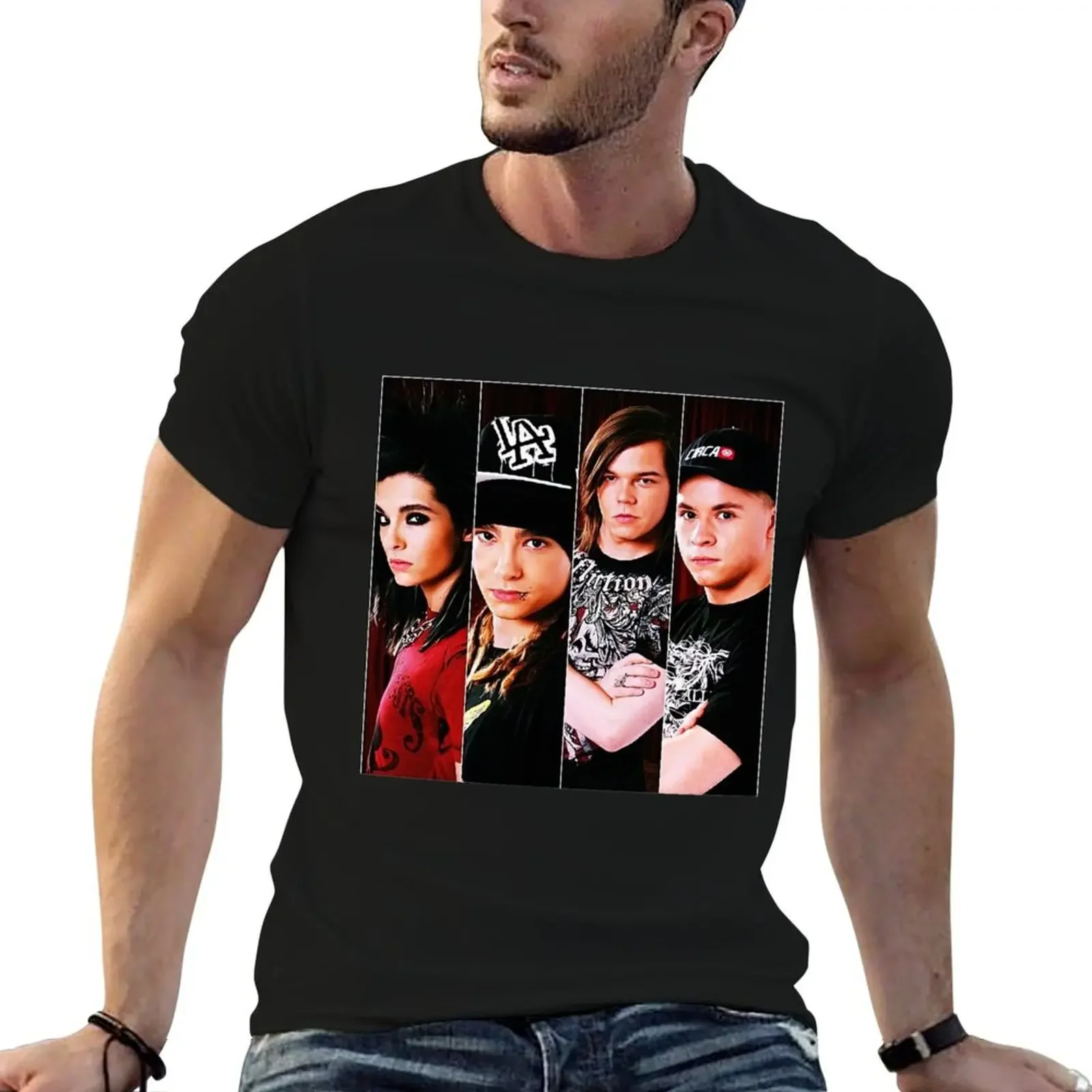 

Tokio Hotel team T-Shirt sublime customs vintage graphic tee designer shirts Men's t shirts