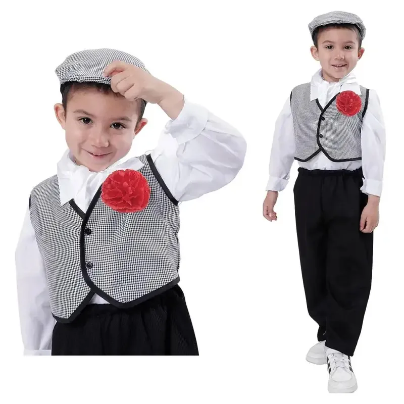 

aaa12 3Kebedo children's fashion Chulapo typical elegant costume Madrilenian, Manolo, traditional Majo San Isidro de laS