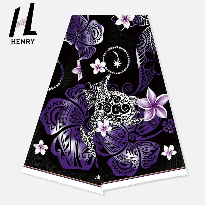 Neues Design Mode Blumenmuster Polyester Insel Stoff für Damen Mumu Kleid