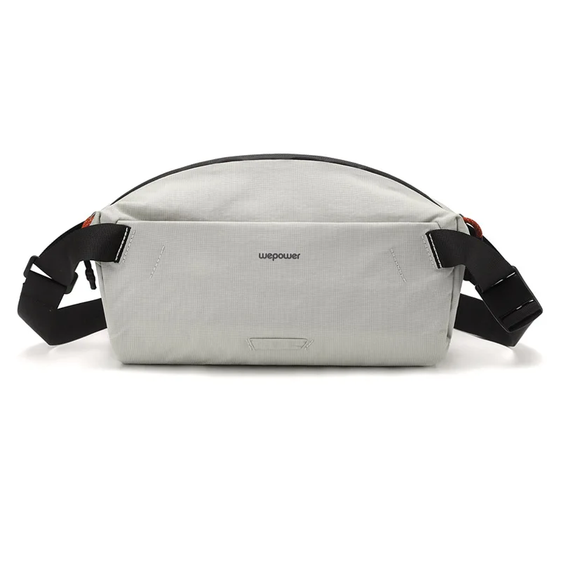 Men Fashion Solid Nylon Crossbody Bag Casual Lightweight Chest Pack With Adjustable Strap And Zipper Closure Sports Waist Bag