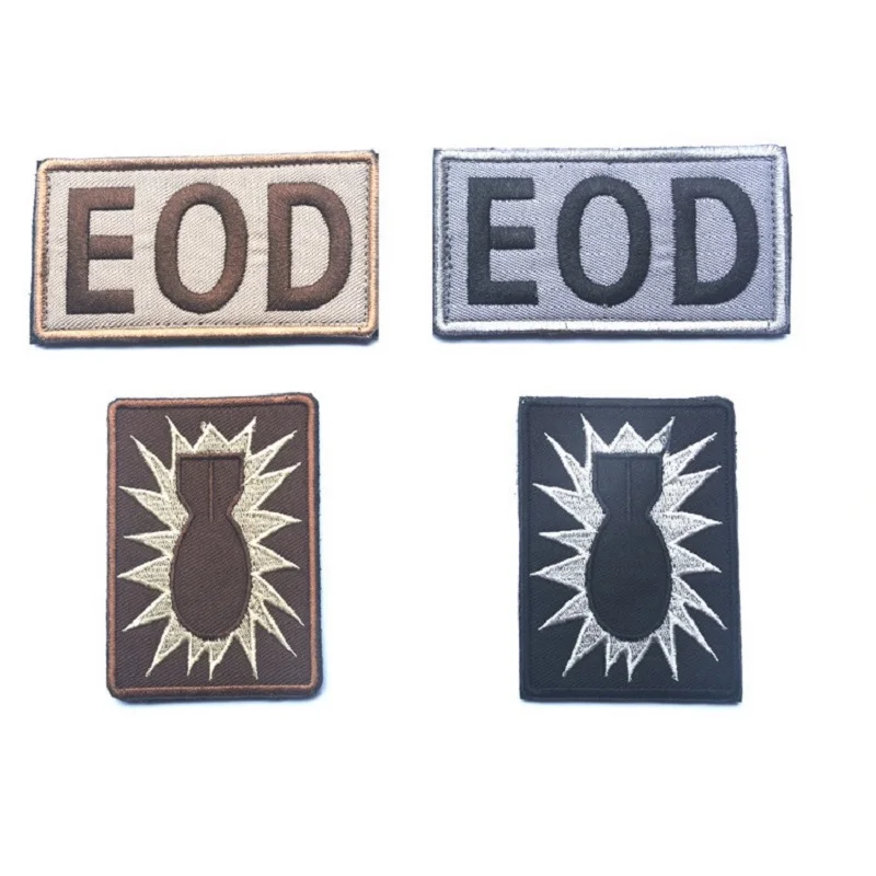 ewkft Embroidery Patches EOD Patch, If You See Me Running Try to Keep Up ARMY Military Tactical Badge