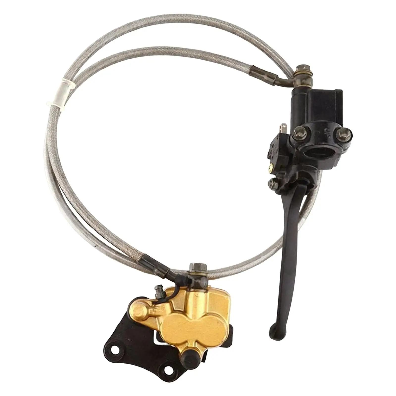 

Front Brake Assembly Caliper Master Cylinder Upper and Lower Pump Assembly Brake Parts for 110cc 125cc Quad Bike UTV ATV