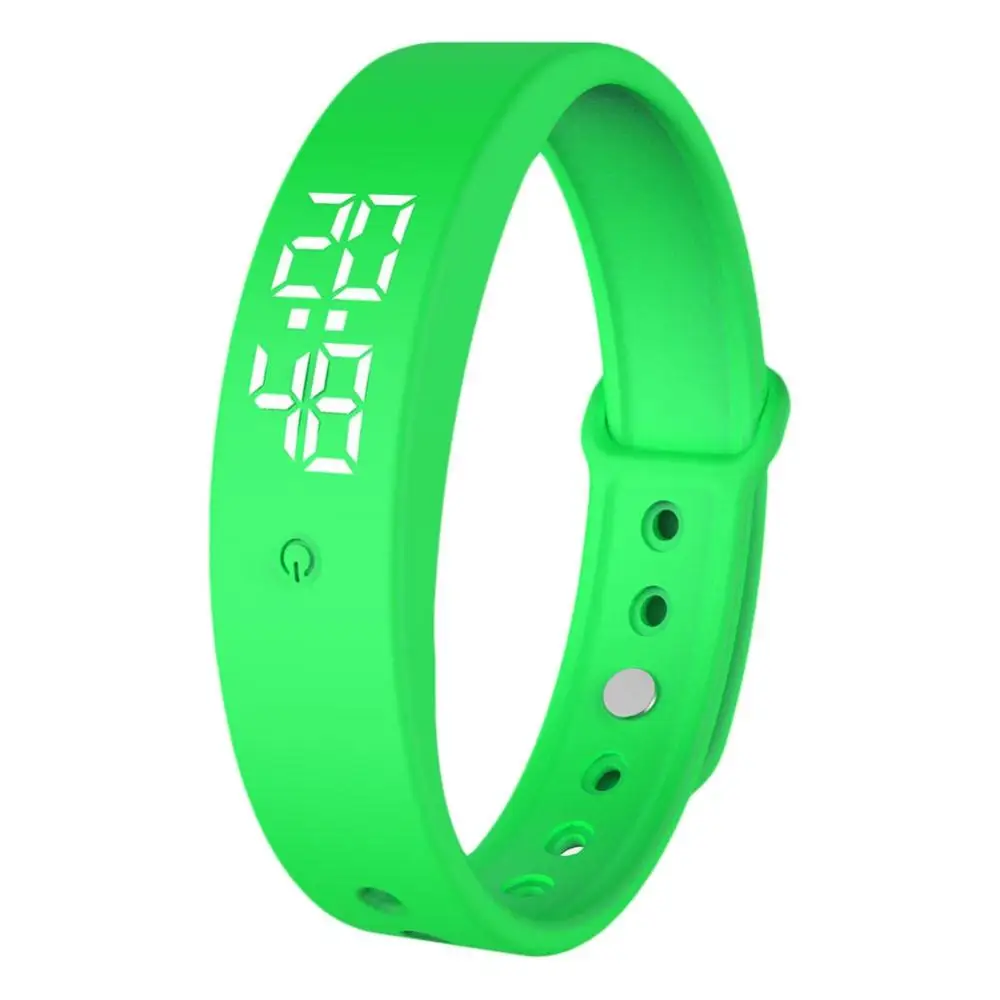 Wristband V9 Body Temperature Monitor Thermometer Vibration Alarm Smart Bracelet