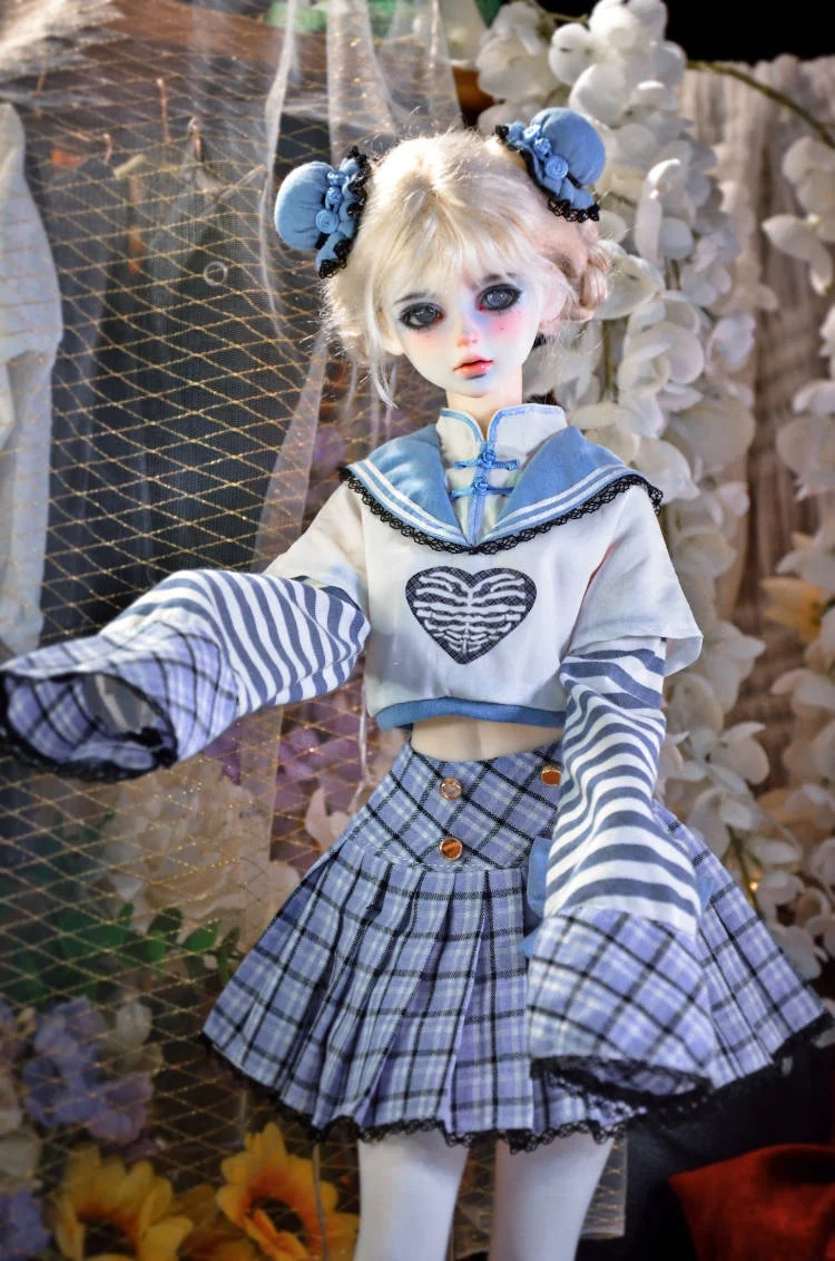 BJD doll clothes suitable for 1/3 size cute doll clothes set BJD doll clothes 1/3 doll accessories (4 points)