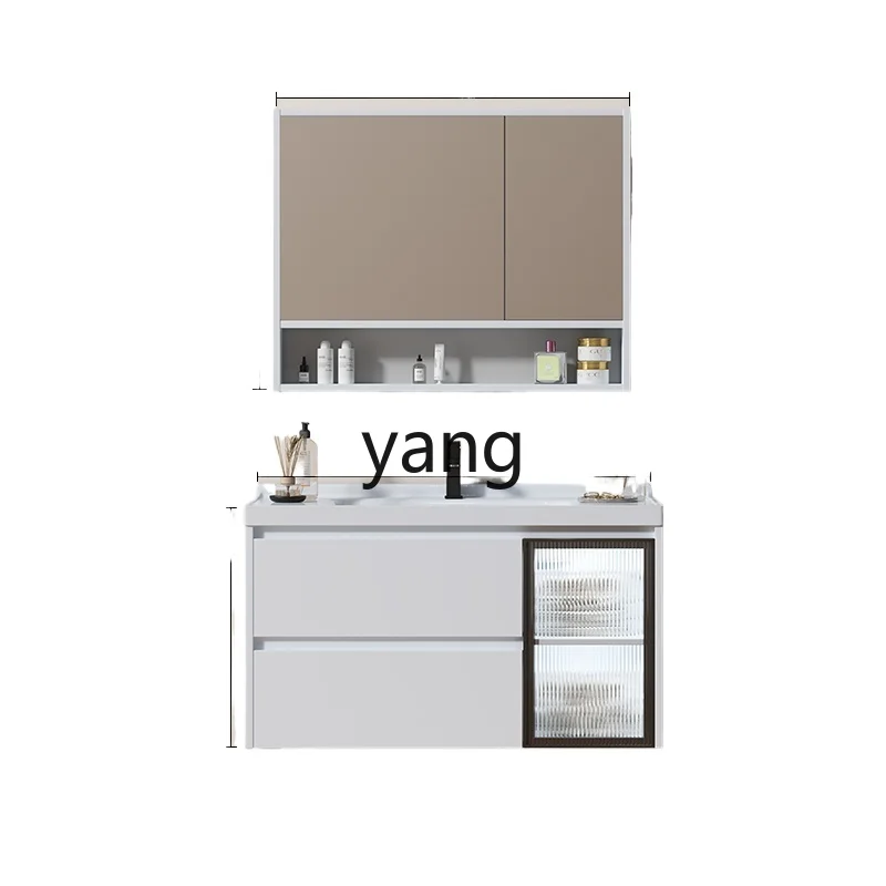 

Yjq Ceramic Whole Washbin Bathroom Cabinet Bathroom Table Smart Washbasin Mirror Cabinet