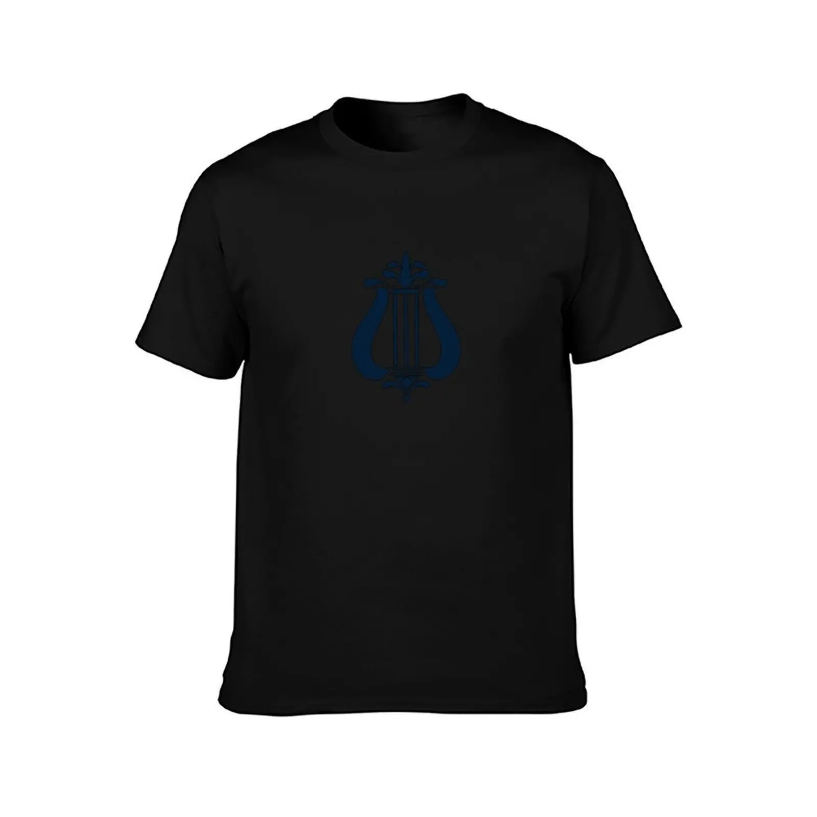 The Compulsive Lyres Merchandise - Lyres Logo in Blue T-Shirt Minimalist Graphic Tee Shirt T-Shirt