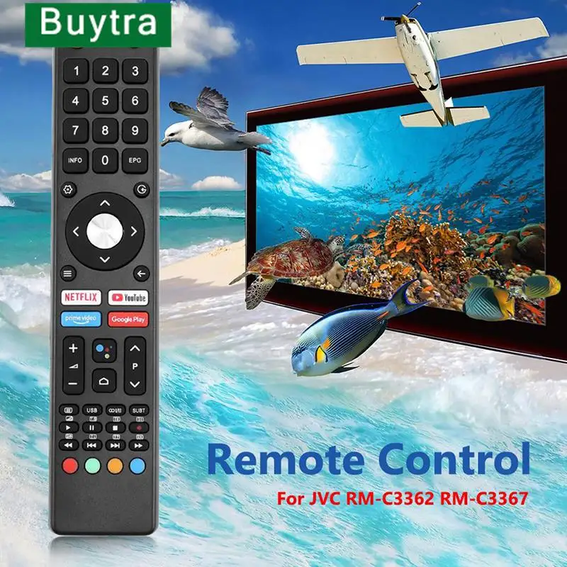 Remote Control Compatible For Jvc Rm-c3362 Rm-c3367 Rm-c3407 Lt-32n3115a Lt-40n5115 Lcd Tv (without battery)