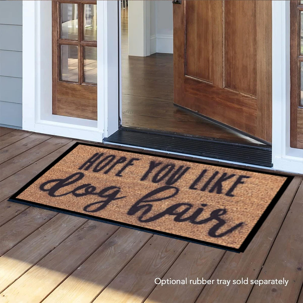 Hope You Like Dog Hair Doormat Outdoor Anti-slip Rubber Floor Mats Ins Style Porch Rug Entrance Door Mat Home Decor Carpet