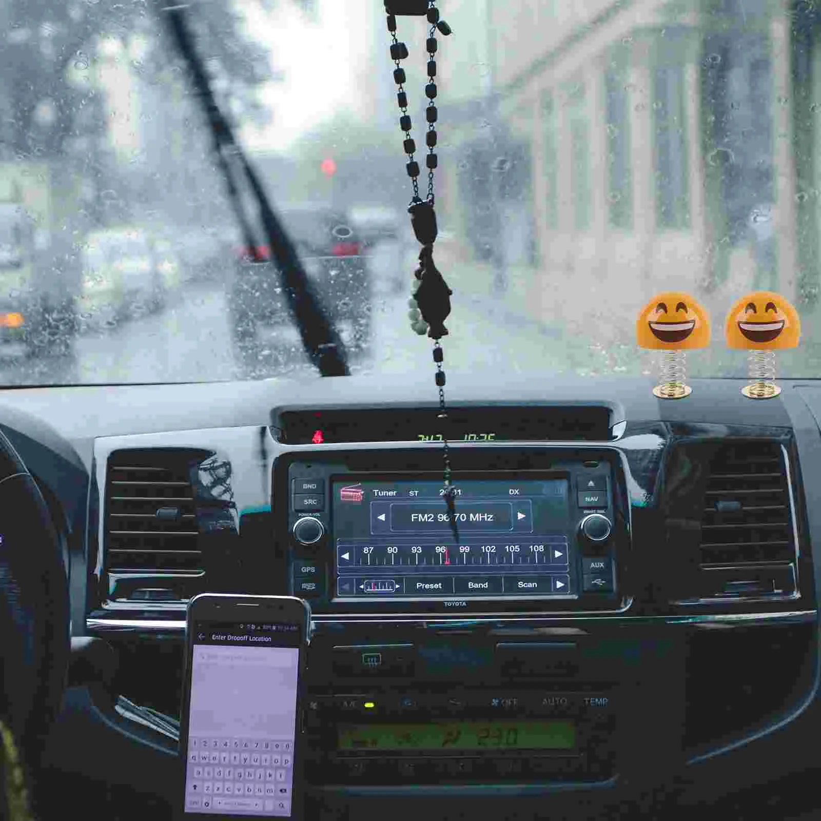 10 Pcs Spring Base Dashboard Toy Bases Car Decoration Halloween Vehicle Ornament Iron DIY