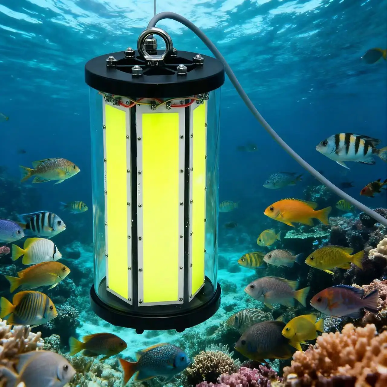 Shenzhen Manufacturer Fast Delivery  Led Fishing Light Squid Green Attractor Light for Ocean Fishing
