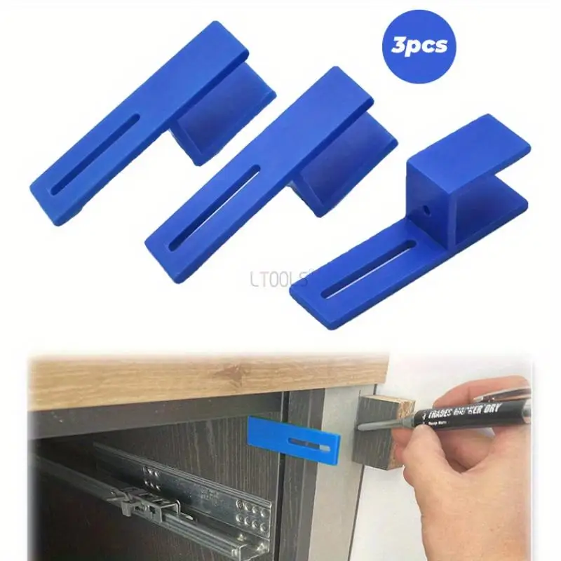 3pcs 18mm Jigs Closing Fixing Clip Wood Measuring Marking Fixture Cabinet Wardrobe Wooden Board Carpentry Installation Tools