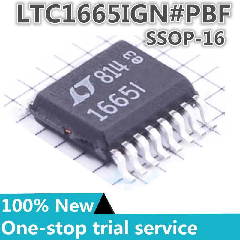 

2-100pcs %New original LTC1665IGN#PBF LTC1665IGN package SSOP16 silk screen 1665I DAC