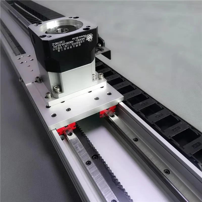

Heavy Du ty CNC Motorized XYZ Gantry Ro bot System Rack and Pinion Guideway Slide Table Stage Actuator Linear Module Guide Rail