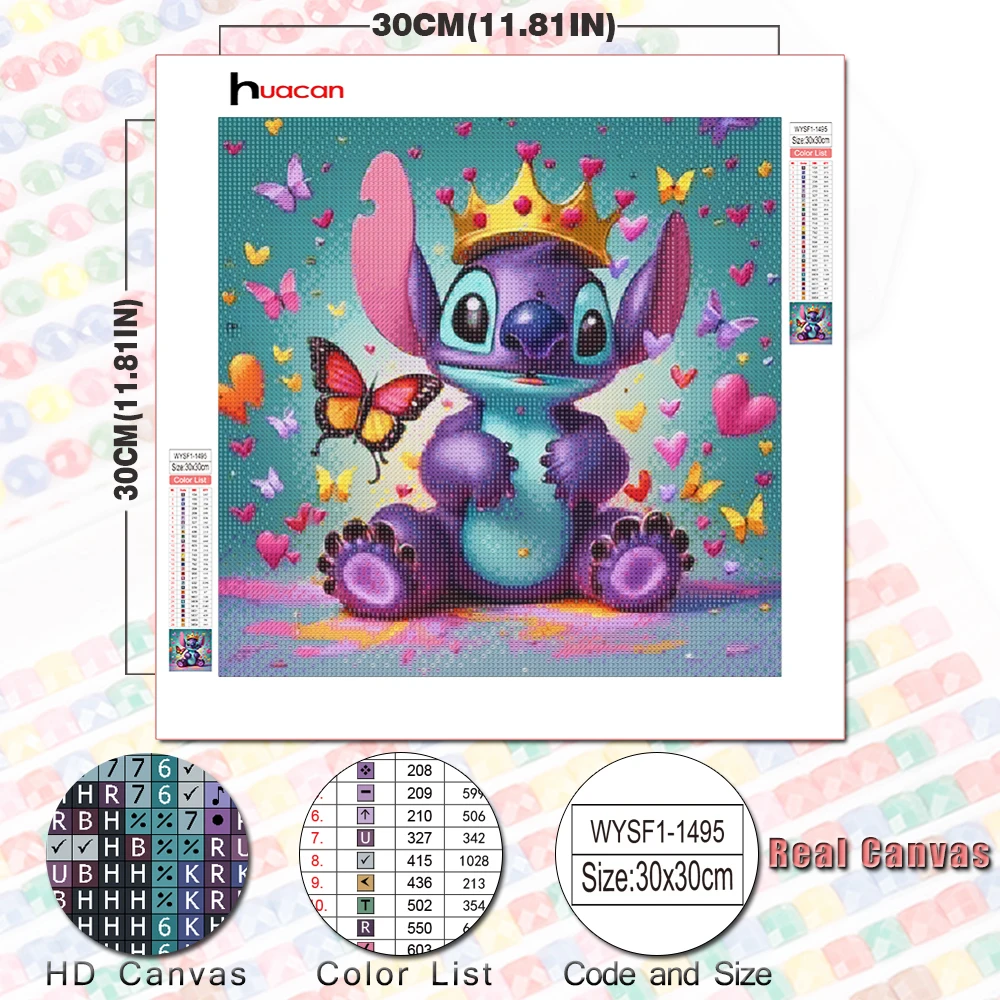 Disney Diamond Embroidery Cartoon Mickey Mouse 5D Diamond Painting Lilo Stitch Full Kits Mosaic Minnie Valentines Day Gift