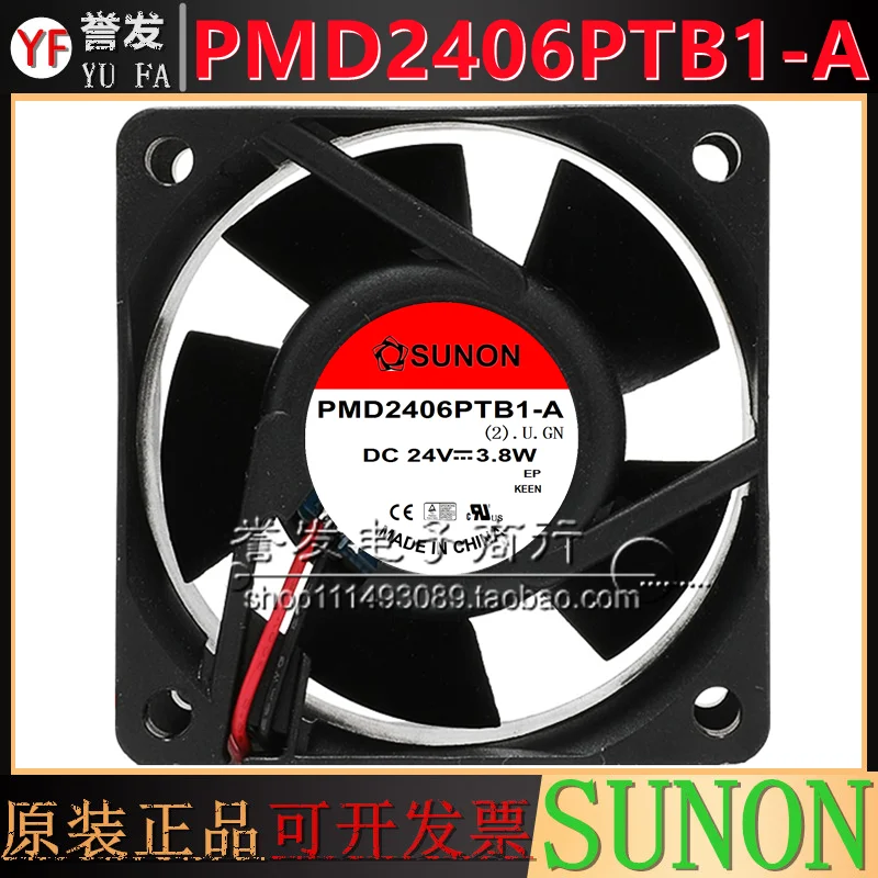 새로운 오리지널 PMD2406PTB1-A 24V 3.8W 6025 60x60x25mm 냉각 팬 라디에이터