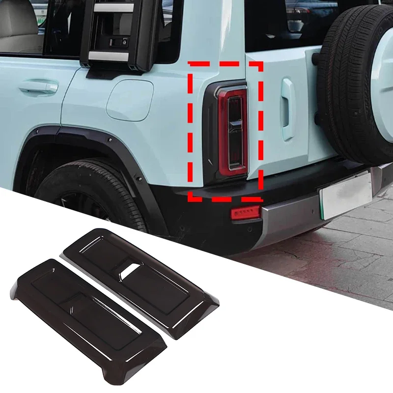 

For Haval Raptor 2026+ ABS Smoked Black Tail Light Cover Car Tail Light Protector Decorative Cover Body Kit Auto Accessories