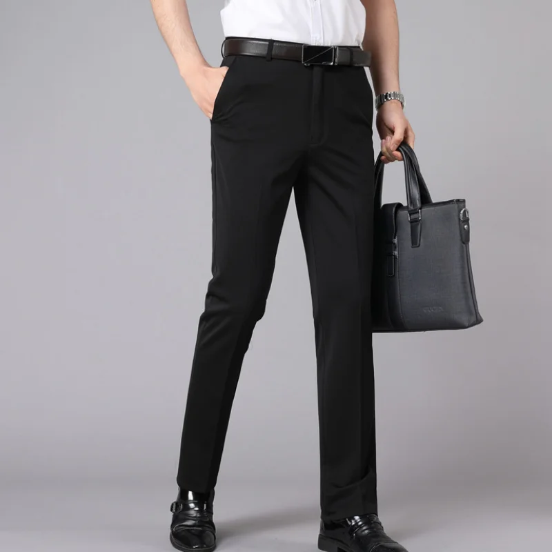 الرجال دعوى السراويل معطف الشتاء Sweatpants غير رسمية ملابس للرجال مبطنة بالصوف نمط جديد فضفاض مستقيم الساق السراويل ملابس للرجال Y2K #1