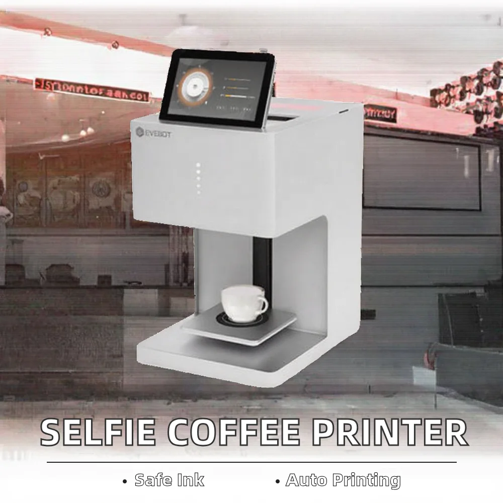 STLF JW Selfie القهوة لاتيه الفن طابعة الصالحة للأكل خرطوشة حبر ثلاثية الأبعاد الغذاء النافثة للحبر نمط كعكة الزبادي منديل المشروبات لوحة