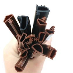 5M Silicon Wooden Door Gap Seal Strip Electric Box Gap Filling Strips Rubber Profile Window Doors Card Slot Noise Insulation