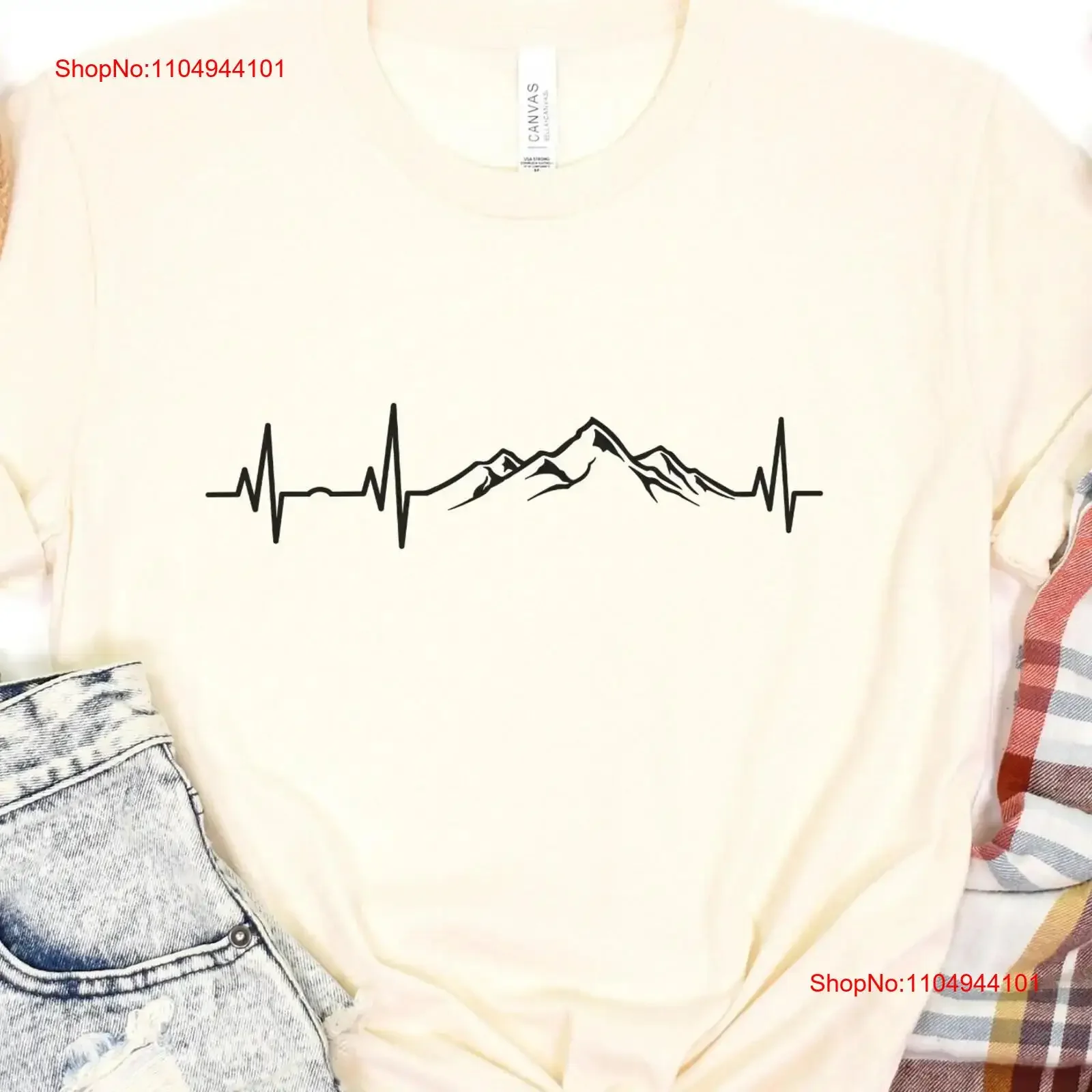 

Футболка Mountain HeartbeaT для пешего туризма, кемпинга, горов, уличного любителя природы, винтажная стираная модная дышащая футболка для дома