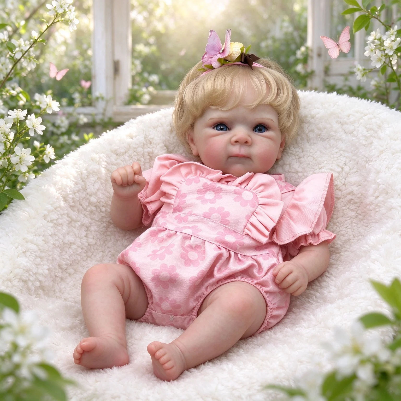 Reborn Realistic Baby 18 inch Perfectly Cute Soft vinyl Newborn Dolls Real Life Sweet Toddler Doll Soft Cloth Body Reborn Child Doll Toys