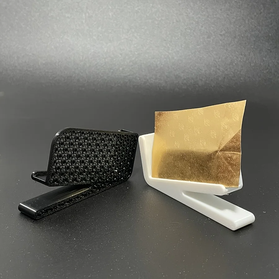 Lattice Pattern Desktop Business Card Storage Rack Large Capacity Card Holder For Office Meetings Business Networking Scenes
