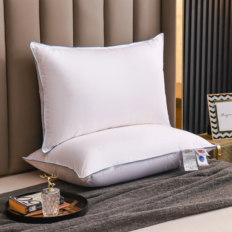 

Five Star Hotel Standard Goose down Pillow Core Cotton Fabric Bedding Rectangular Shaping Sleep Improvement Single Person