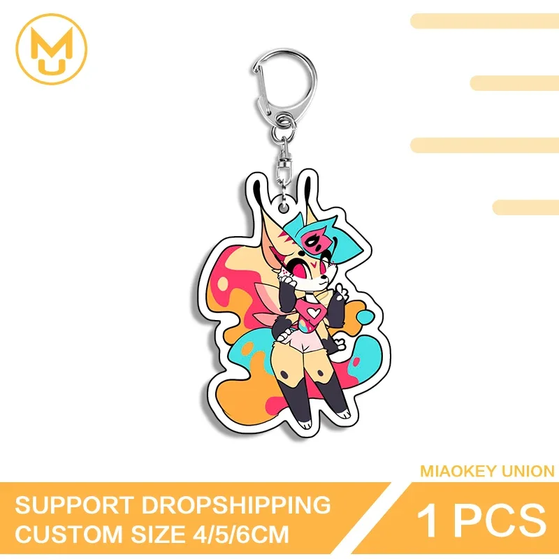 Bunter Beelzebub Q Edition Trendiger, Blickfangender, Künstlerischer Doppelseitiger Acryl-Schlüsselanhänger Ausgefallener Anime-Schmuck Accessoires Geschenke